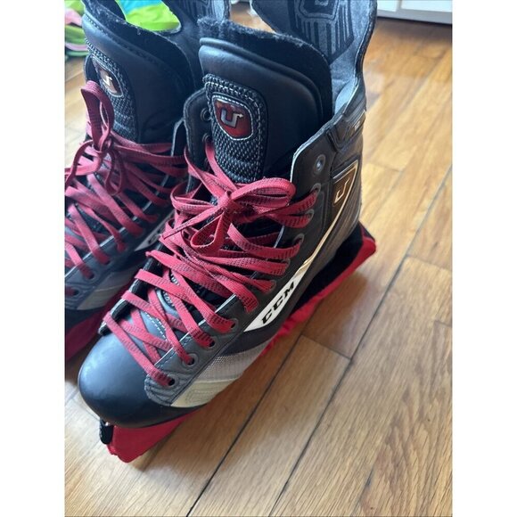 CCM U+ 12 Skates Men\'s ultralight Blade EPro Size 9 Shoes 10.5